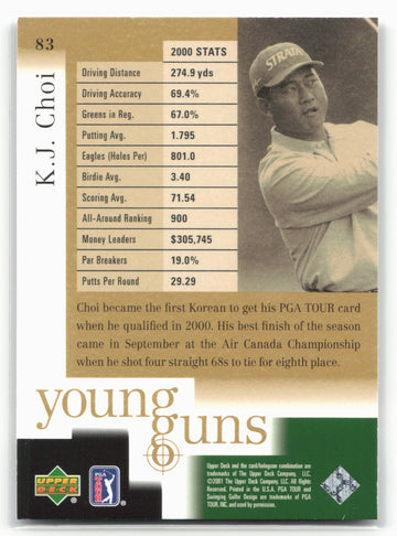 
2001 Upper Deck #83 K.J. Choi