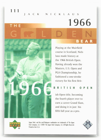 2001 Upper Deck #111 Jack Nicklaus