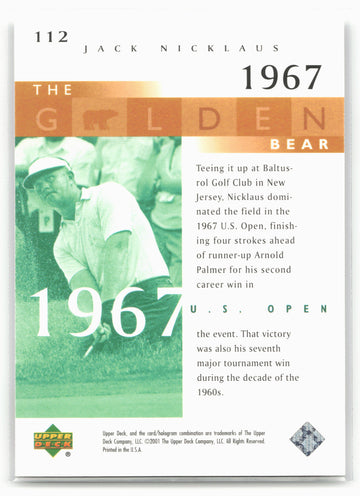 
2001 Upper Deck #112 Jack Nicklaus