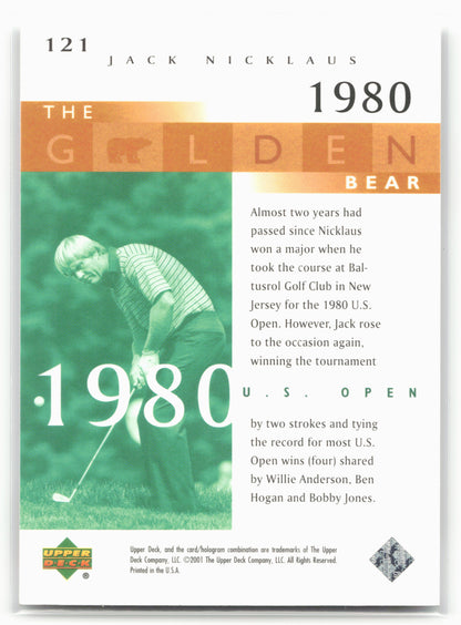 2001 Upper Deck #121 Jack Nicklaus