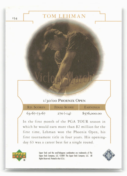 2001 Upper Deck #154 Tom Lehman