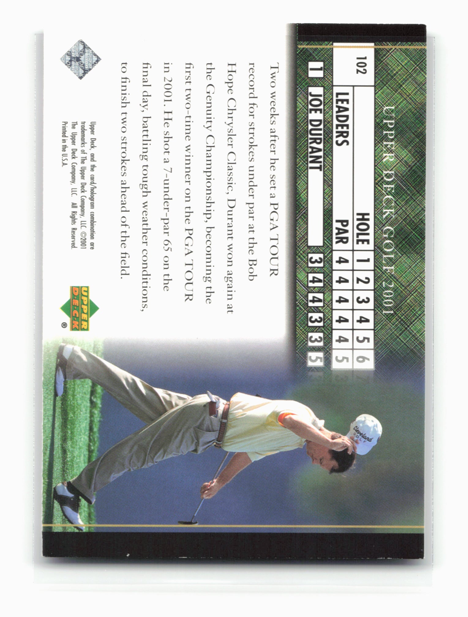 2001 Upper Deck #102 Joe Durant