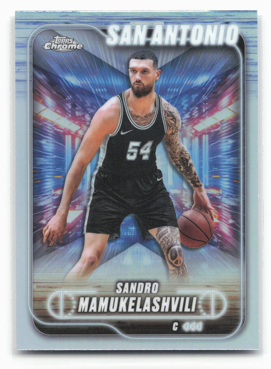 2024-25 Topps Chrome #186 Sandro Mamukelashvili Refractor