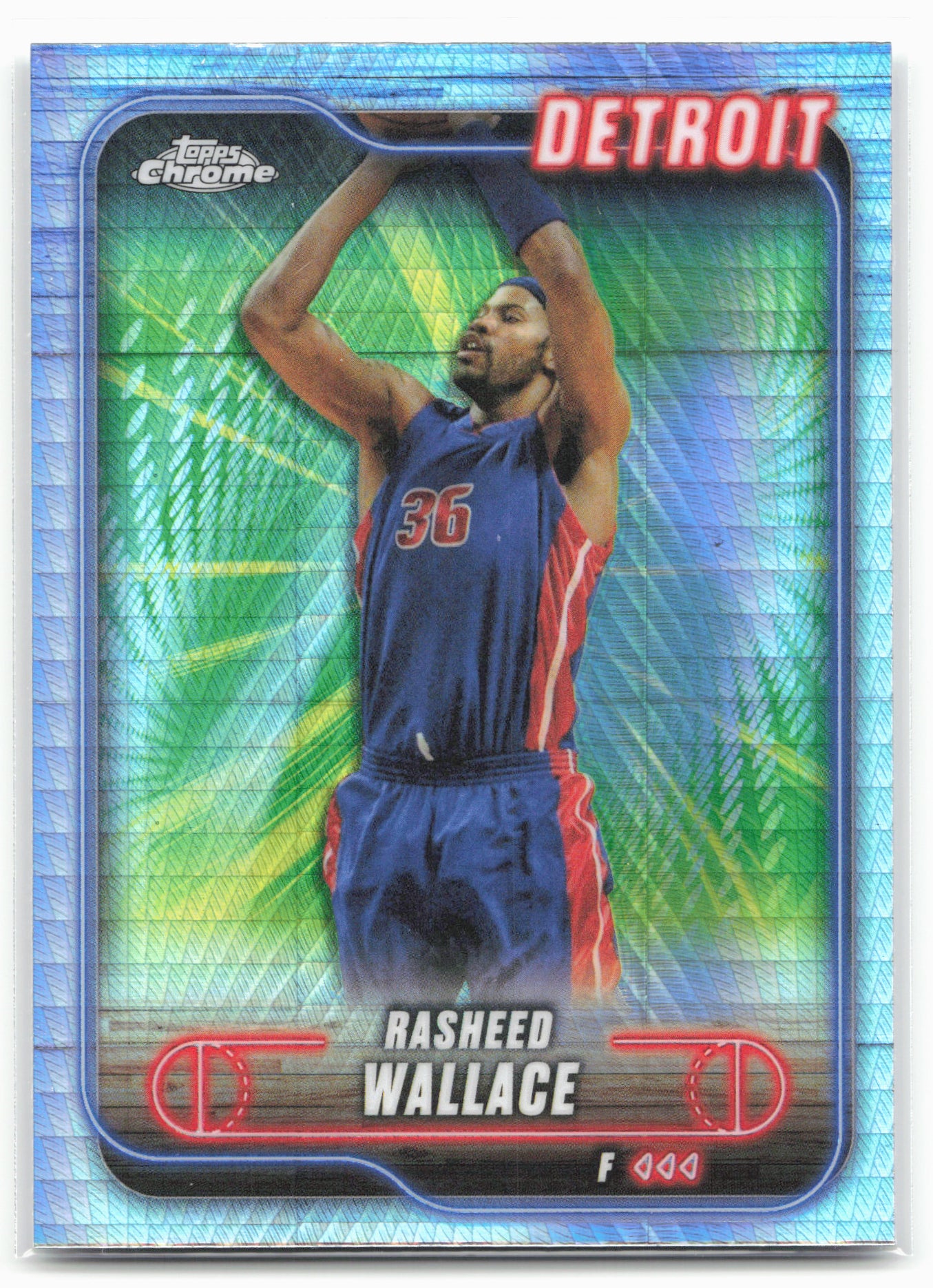 2024-25 Topps Chrome #23 Rasheed Wallace Prism Refractor