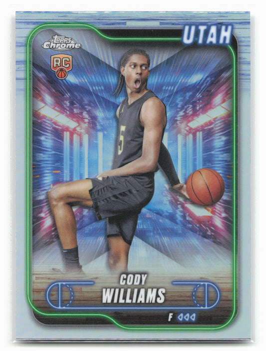 2024-25 Topps Chrome #160 Cody Williams Refractor