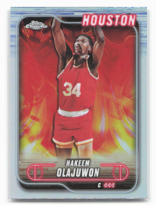 2024-25 Topps Chrome #115 Hakeem Olajuwon Refractor