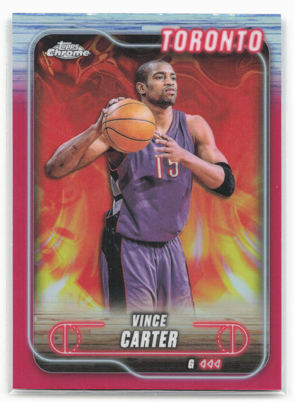 2024-25 Topps Chrome #54 Vince Carter Magenta Refractor
