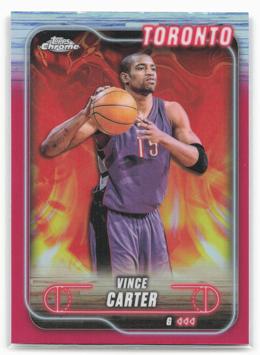 2024-25 Topps Chrome #54 Vince Carter Magenta Refractor