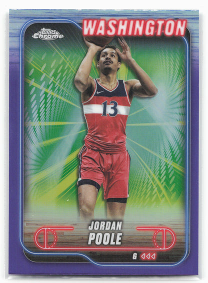 2024-25 Topps Chrome #8 Jordan Poole Purple Refractor