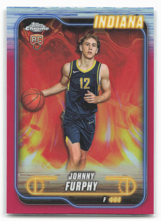 2024-25 Topps Chrome #139 Johnny Furphy Magenta Refractor