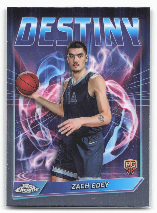 2024-25 Topps Chrome #D-7 Zach Edey Destiny