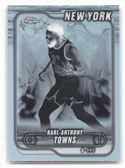 2024-25 Topps Chrome #52 Karl-Anthony Towns Negative Refractor