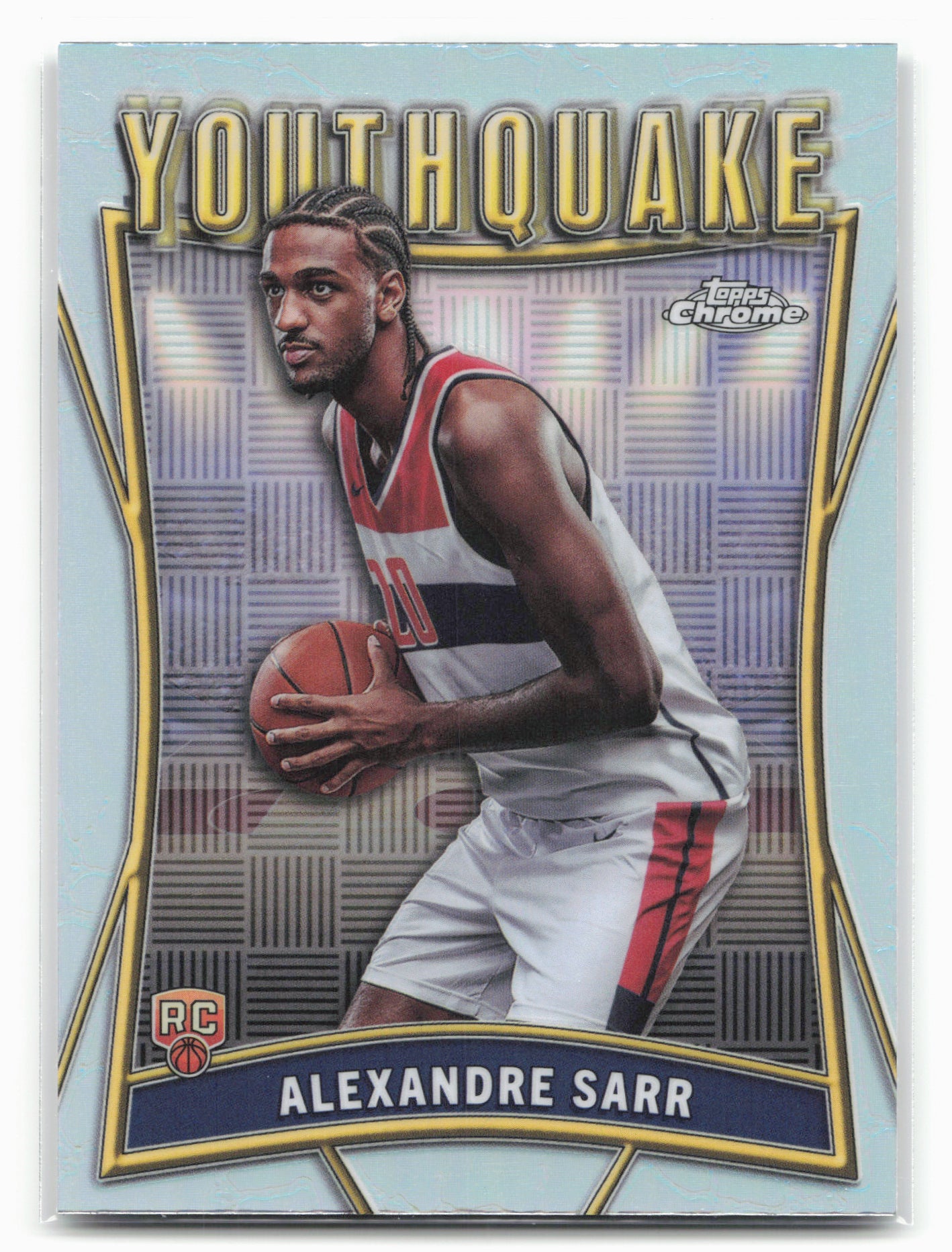 2024-25 Topps Chrome #YQ-2 Alexandre Sarr YouthQuake Refractor