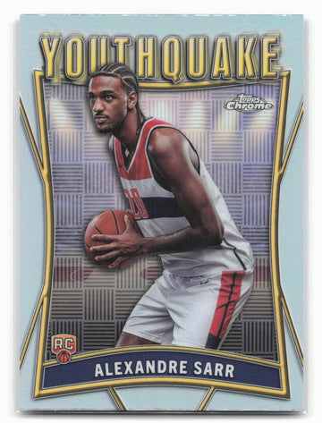 2024-25 Topps Chrome #YQ-2 Alexandre Sarr YouthQuake Refractor