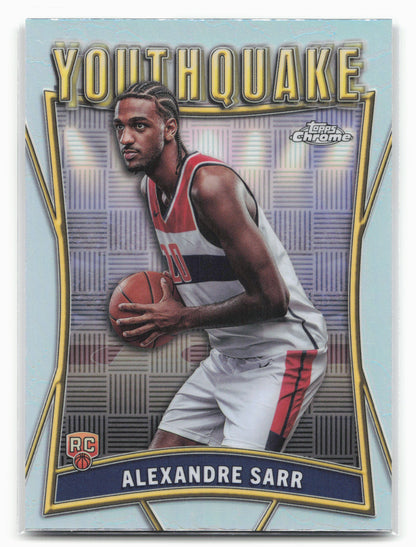 2024-25 Topps Chrome #YQ-2 Alexandre Sarr YouthQuake Refractor