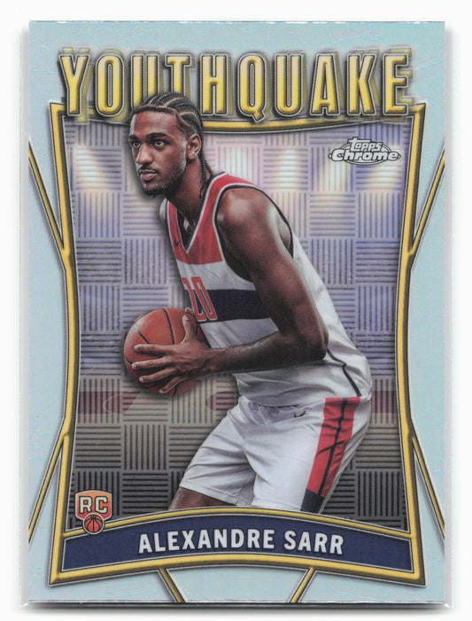 2024-25 Topps Chrome #YQ-2 Alexandre Sarr YouthQuake Refractor