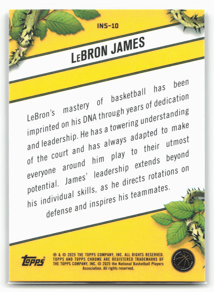 2024-25 Topps Chrome #INS-10 LeBron James Instinct