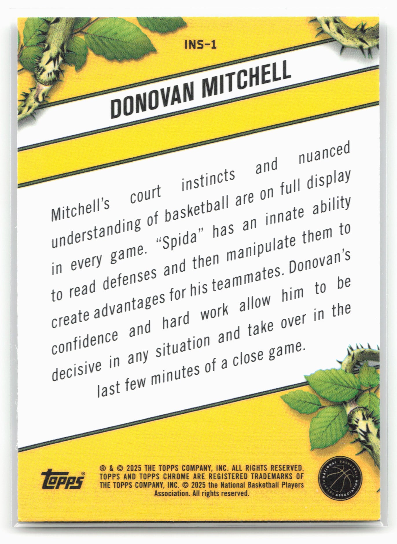 2024-25 Topps Chrome #INS-1 Donovan Mitchell Instinct