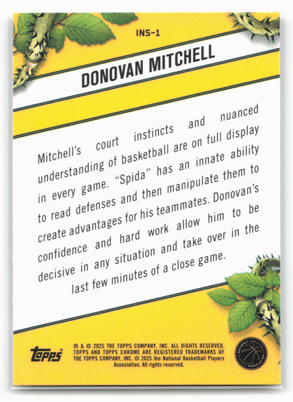 2024-25 Topps Chrome #INS-1 Donovan Mitchell Instinct