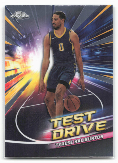 2024-25 Topps Chrome #TD-11 Tyrese Haliburton Test Drive