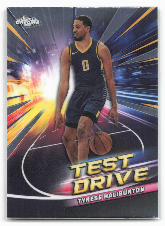 2024-25 Topps Chrome #TD-11 Tyrese Haliburton Test Drive