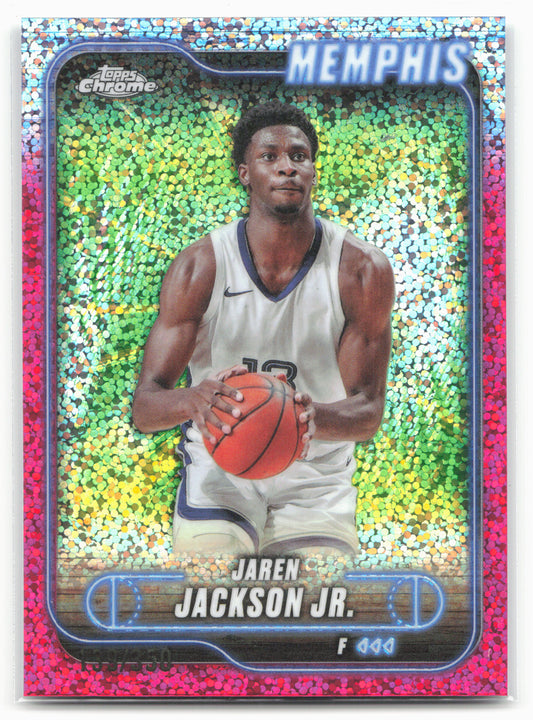 2024-25 Topps Chrome #173 Jaren Jackson Jr. Magenta Speckle Refractor #/350