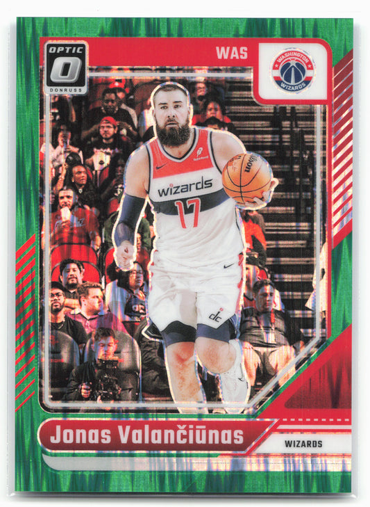 2024-25 Donruss Optic #21 Jonas Valanciunas Green Shock #/149