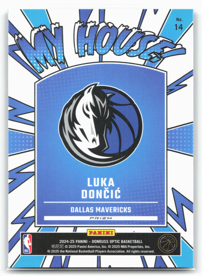 2024-25 Donruss Optic #14 Luka Doncic My House Purple