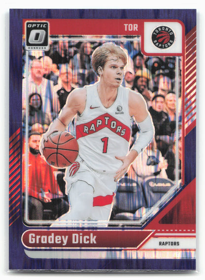 2024-25 Donruss Optic #184 Gradey Dick Purple Shock