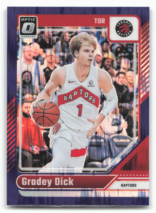 2024-25 Donruss Optic #184 Gradey Dick Purple Shock