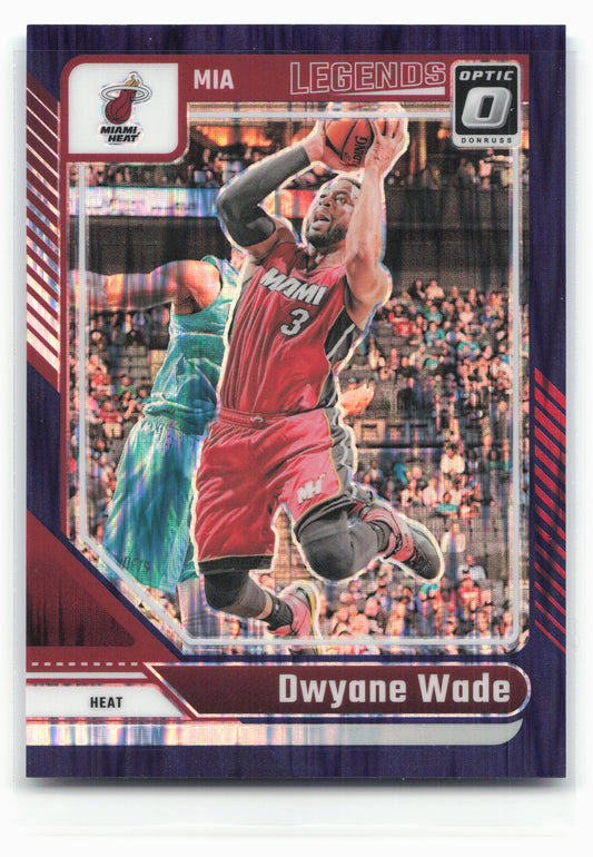 2024-25 Donruss Optic #231 Dwyane Wade Purple Shock