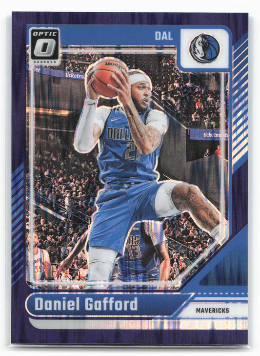 2024-25 Donruss Optic #160 Daniel Gafford Purple Shock