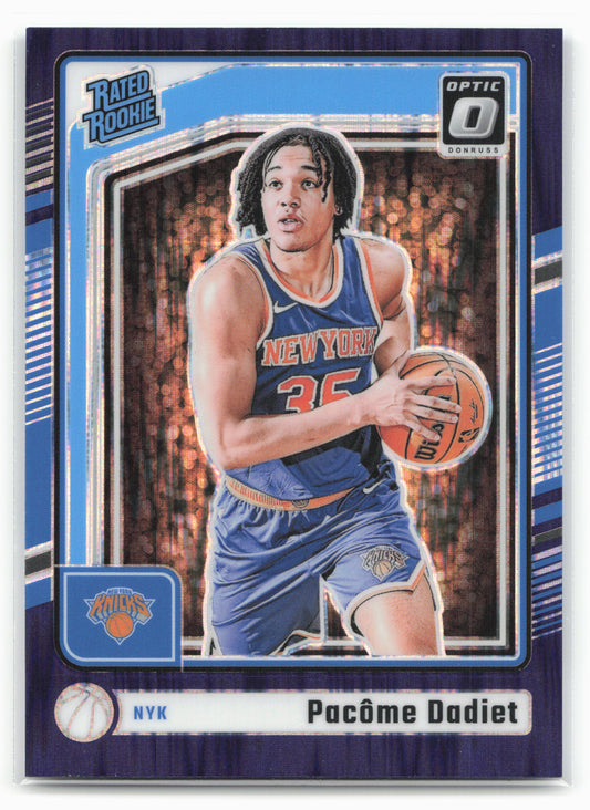 2024-25 Donruss Optic #264 Pacome Dadiet Purple Shock