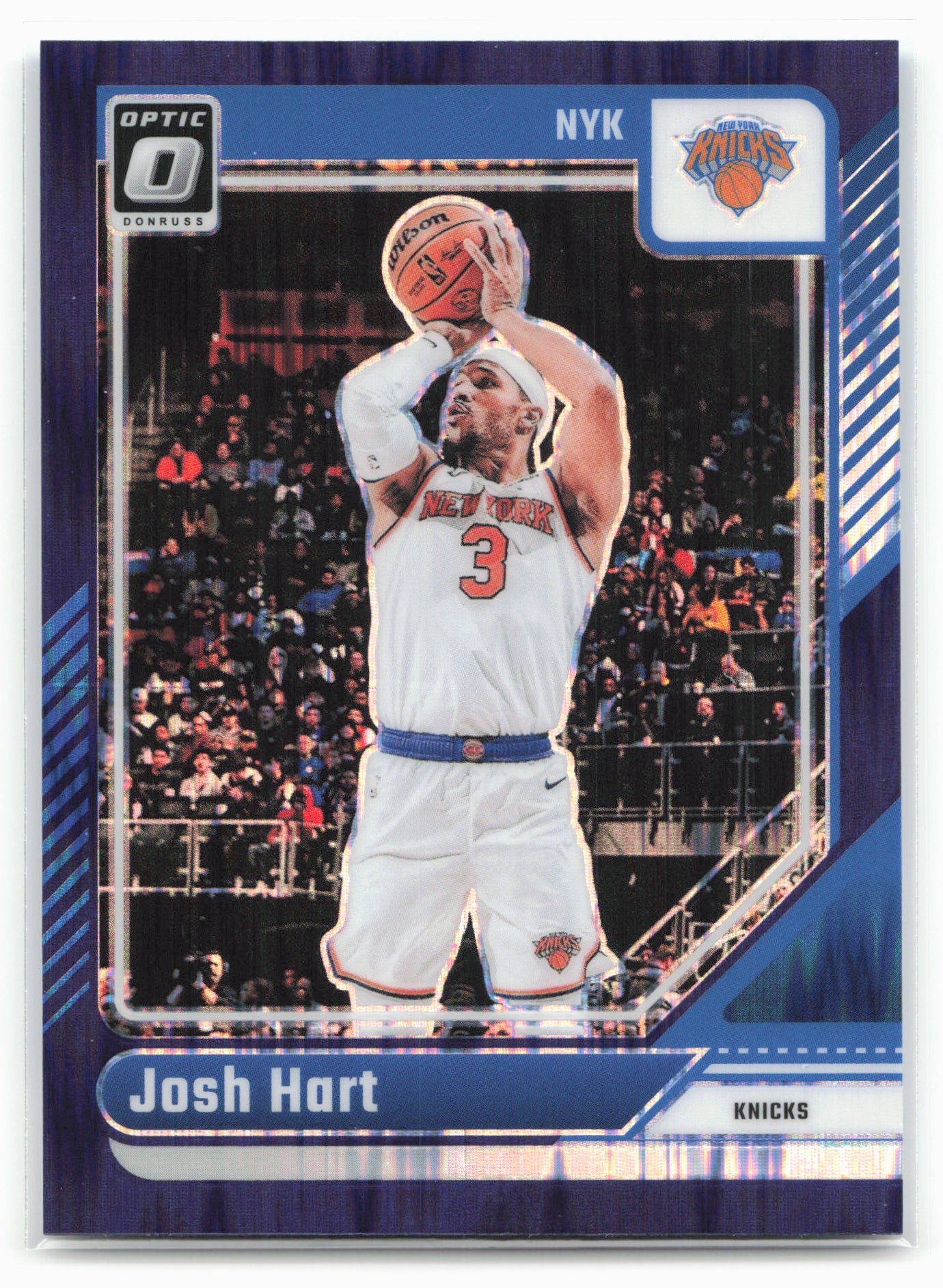 2024-25 Donruss Optic #102 Josh Hart Purple Shock