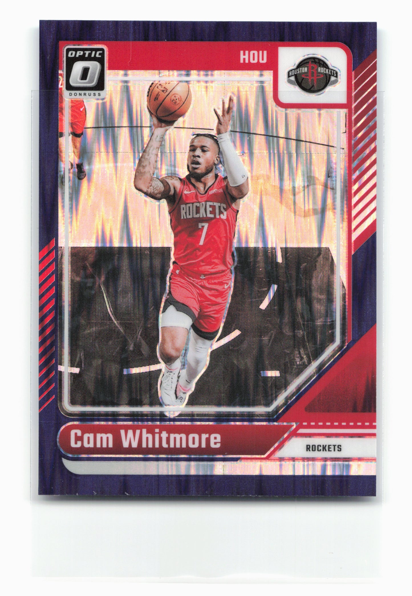 2024-25 Donruss Optic #97 Cam Whitmore Purple Shock