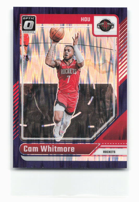 2024-25 Donruss Optic #97 Cam Whitmore Purple Shock