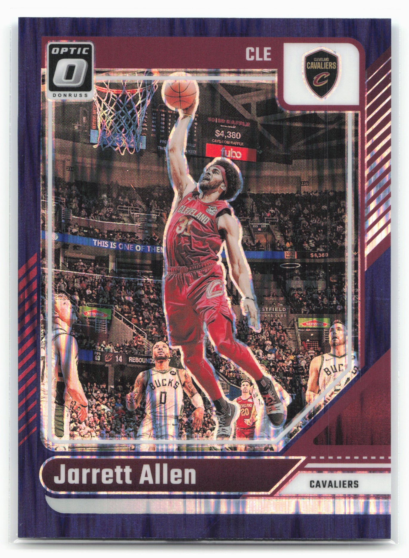 2024-25 Donruss Optic #144 Jarrett Allen Purple Shock