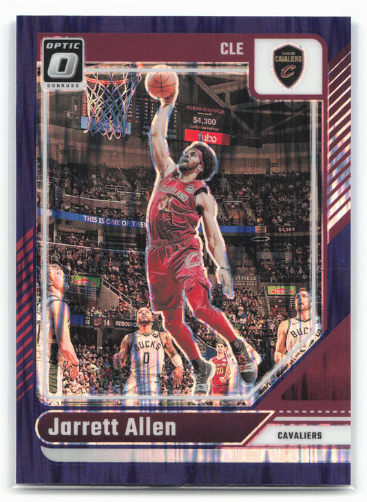 2024-25 Donruss Optic #144 Jarrett Allen Purple Shock