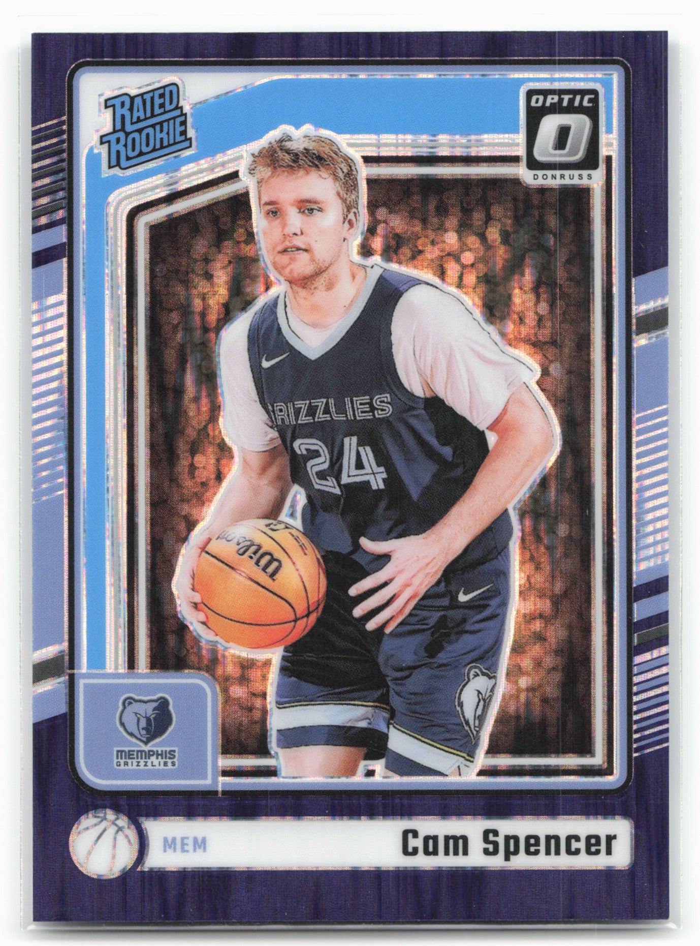 2024-25 Donruss Optic #269 Cam Spencer Purple Shock
