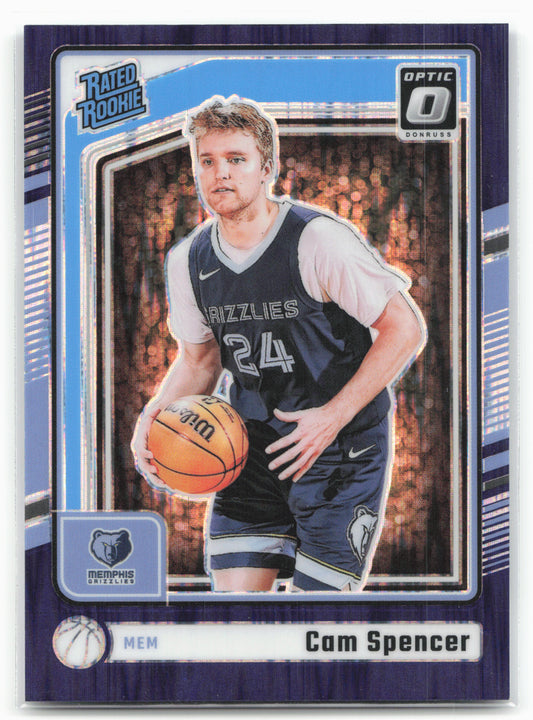 2024-25 Donruss Optic #269 Cam Spencer Purple Shock