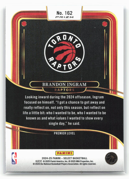 2024-25 Panini Select #162 Brandon Ingram Blue Prizm