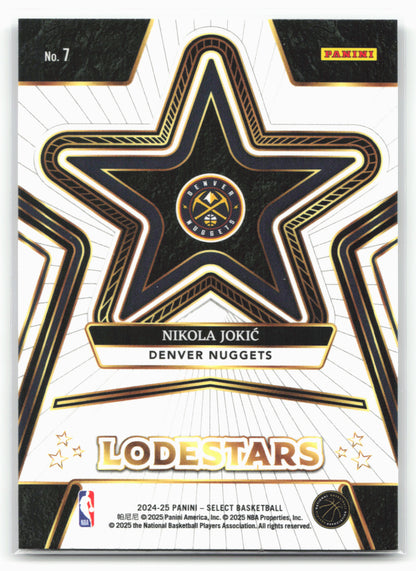 2024-25 Panini Select #7 Nikola Jokic Lodestars