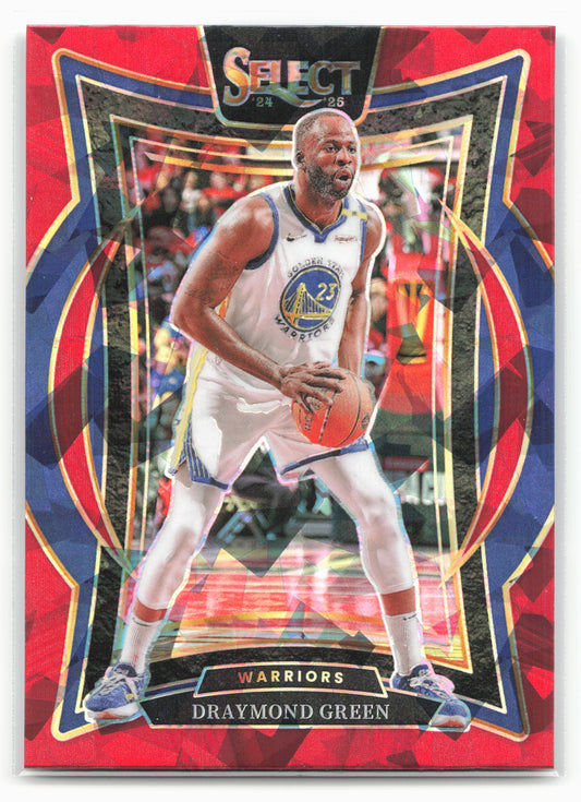2024-25 Panini Select #27 Draymond Green Red Cracked Ice Prizm