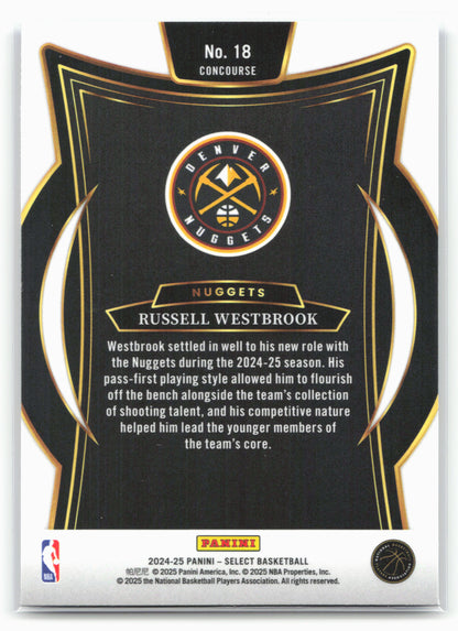 2024-25 Panini Select #18 Russell Westbrook Blue (Retail)