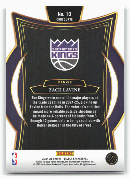 2024-25 Panini Select #10 Zach LaVine Blue (Retail)
