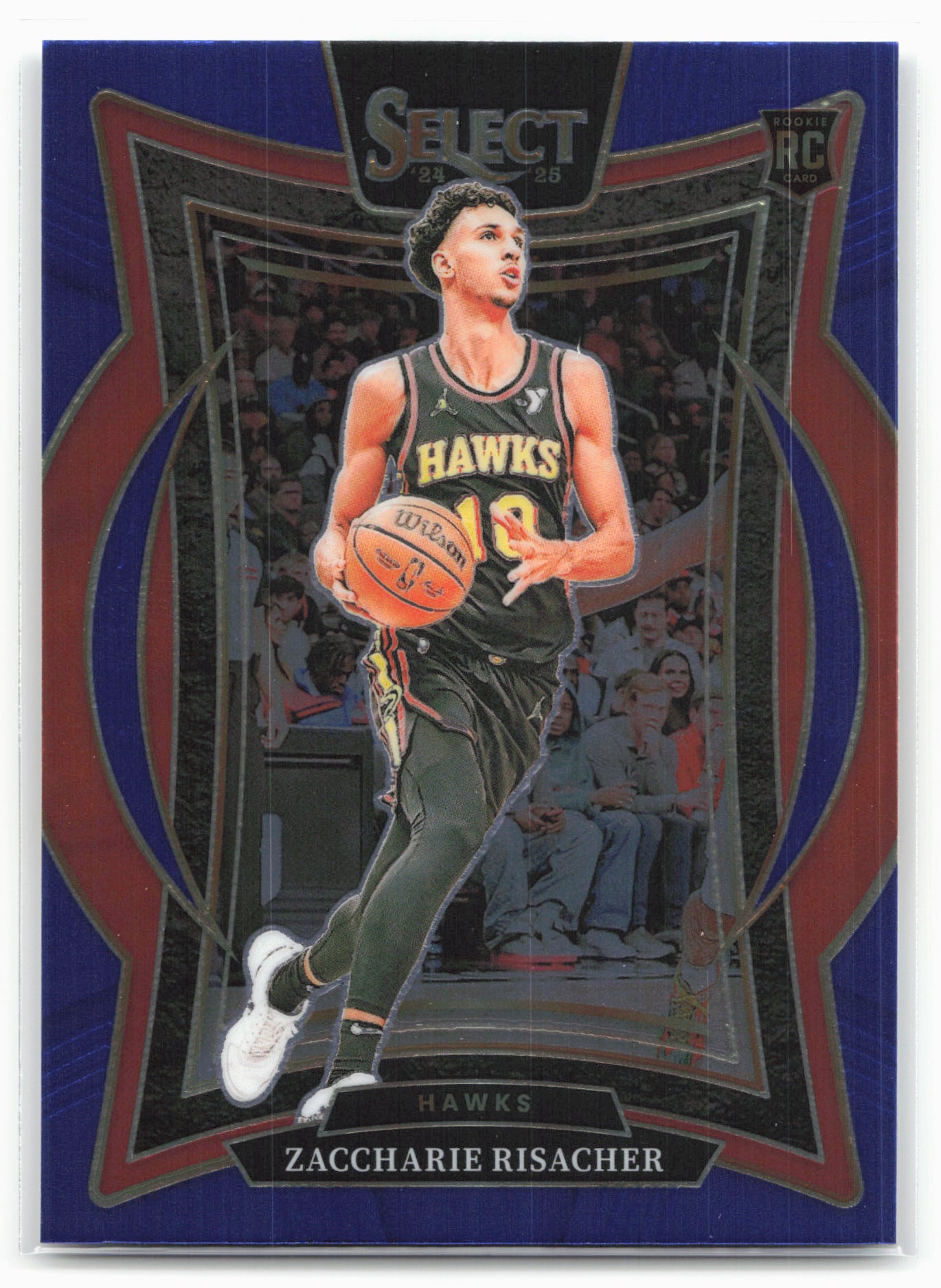 2024-25 Panini Select #86 Zaccharie Risacher Blue (Retail)