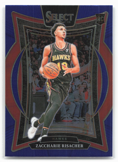 2024-25 Panini Select #86 Zaccharie Risacher Blue (Retail)