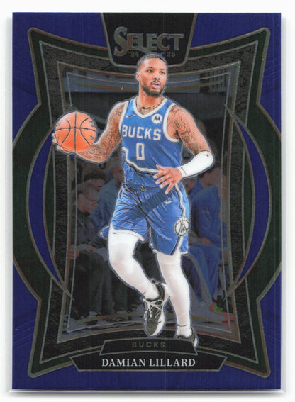 2024-25 Panini Select #55 Damian Lillard Blue (Retail)
