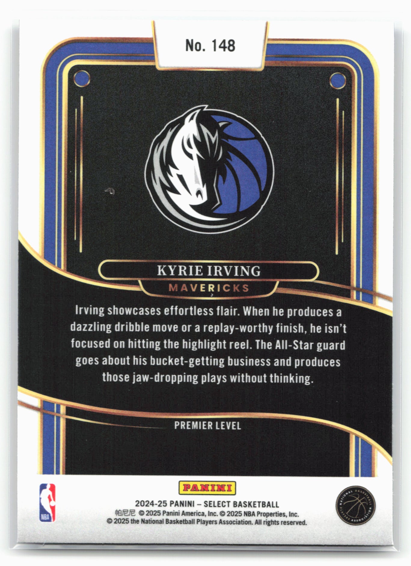 2024-25 Panini Select #148 Kyrie Irving Blue (Retail)