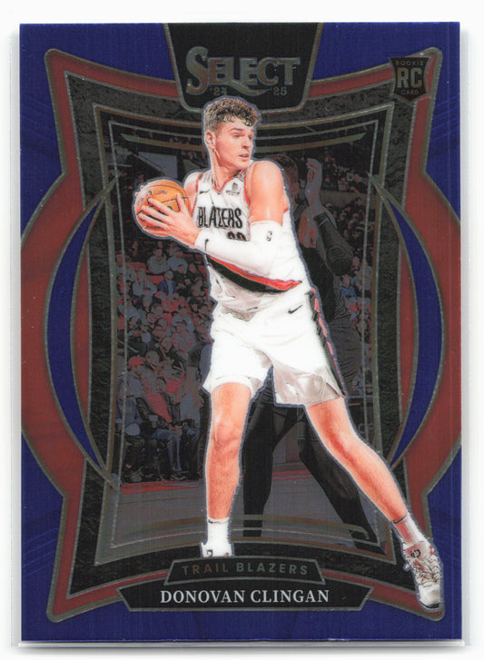 2024-25 Panini Select #69 Donovan Clingan Blue (Retail)